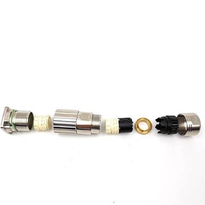 9M23 Heavy-Duty Servo Motor Connector Aviation Plug with 12, 19 Holes and 17 Cores Square Socket