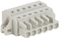 White Plastic 650 series  Led Light SMT Connector 5 Poles Rated 15A 300V 15.0mm Center Space