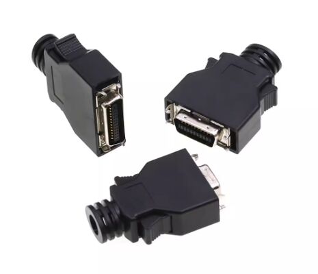 Latch-Type Servo Motor Connector Moog ITT SCSI MDR for Industrial Automation