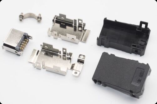 Gold-Plated 10PIN Servo Motor Connector with 1000V Voltage Rating for Industrial Automation