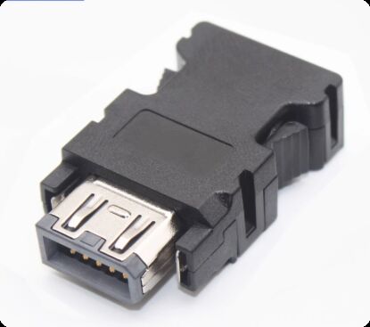 Gold-Plated 10PIN Servo Motor Connector with 1000V Voltage Rating for Industrial Automation