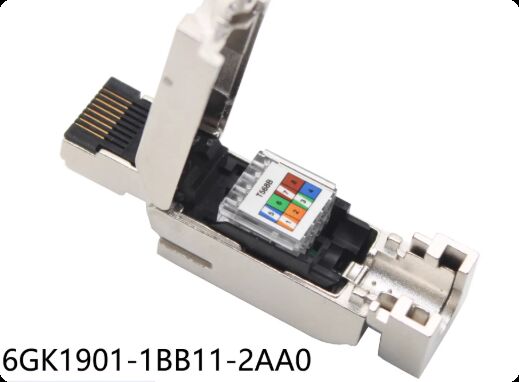 Siemens RJ45 Servo Motor Connector with Silver and Gold-Plated Pins for Industrial Ethernet Applications