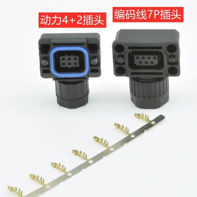 Yaskawa, XINJE, HCFA, SC-MC connector power 6pin and encode 7pin