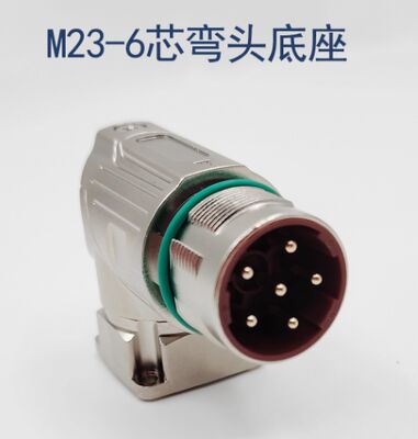 M23 4pin 8pin 6pin Servo Motor Connector Aviation Plug with 1000V Voltage Rating and Silver Gold-Plated Pins for Panel or Cable Mount