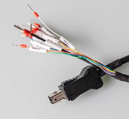 10-core X5 compatible servo motor connector with MUF-PK10K-X plug for reliable servo driver cable communication
