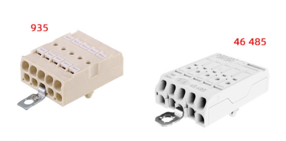Connecteur de lumière LED blanc 10PIN 450V 24A Insert en plastique