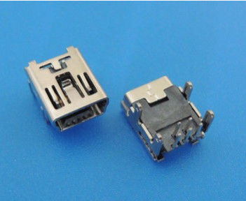transfert rapide à hautes températures de long connecteur micro de Pin USB de 5pf 4pin pour la machine d'ordinateur