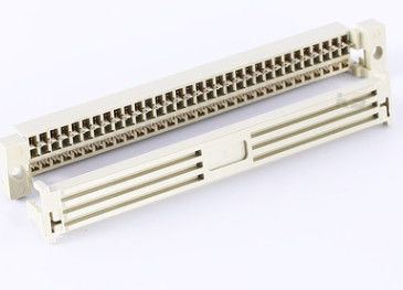 DIN 41612 3 matériel d'alliage de cuivre de connecteur de prise de Pin IDC de la rangée 64 avec le logement de PBT